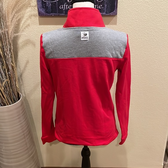 PINK VICTORIA SECRET 5TH & OCEAN KANSAS KU 1/4 ZIP SWEATSHIRT SIZE XS - Picture 7 of 10